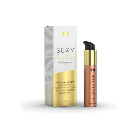 Крем шиммер для тіла із ароматом ванілі INTT Sexy Glow Sex Aura