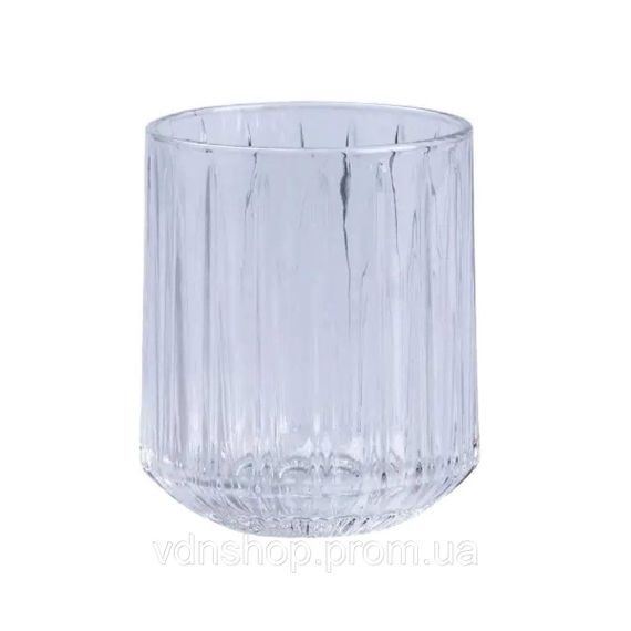 Набір склянок скляних 6 штук по 315 мл прозорий HP518 | Зображення 1