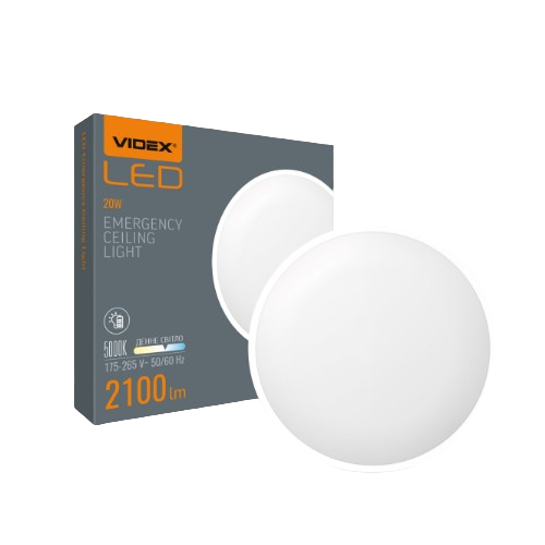 LED Світильник аварійний 20W 5000К 220V Videx | Зображення 3
