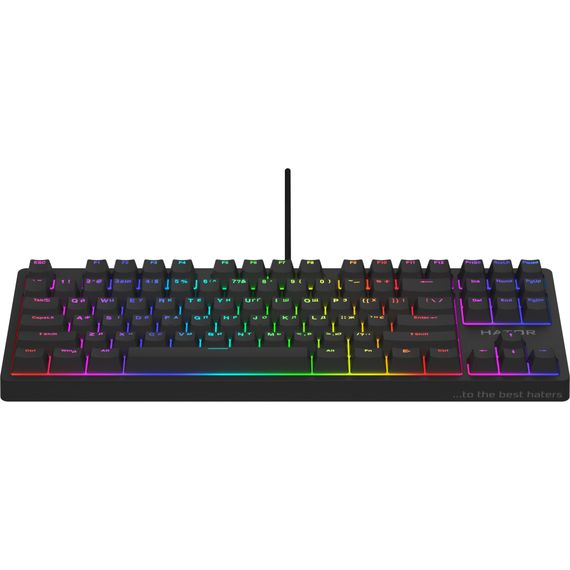 Клавіатура Hator Rockfall 2 Optica TKL Black USB Black (HTK-730) | Зображення 1