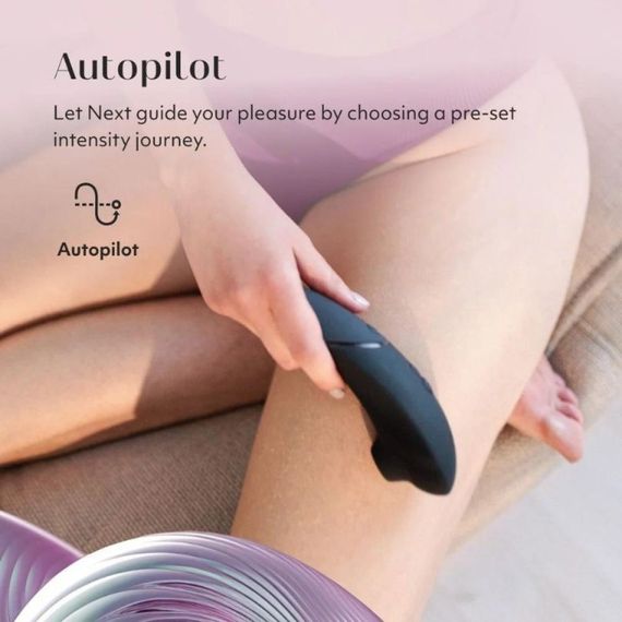 Вакуумний кліторальний стимулятор Womanizer Next Black, чорний Sex Aura | Зображення 9