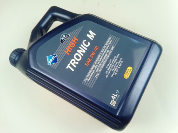 Олива моторна 5W-40 синтетична ARAL High Tronic M 4 л (154FE8) | Зображення 2