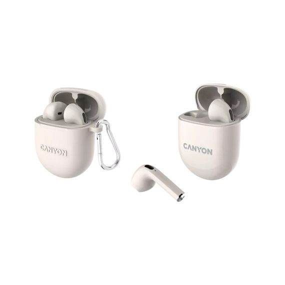 Навушники Canyon TWS-6 Beige (CNS-TWS6BE) | Зображення 3