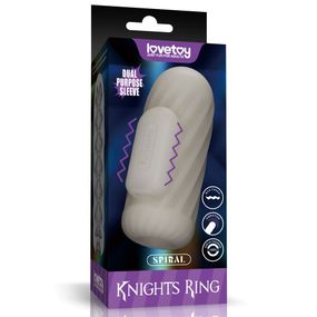 Насадка на член/мастурбатор - Knights Ring Vibrating Dual Purpose Sleeve-Spiral