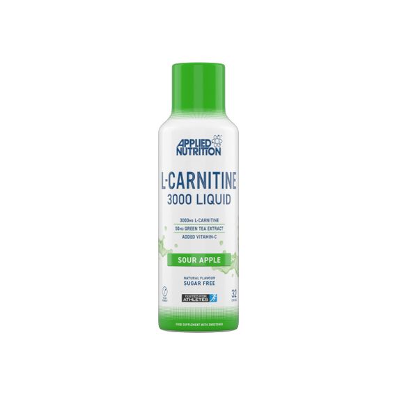 L-карнитин Applied Nutrition L Carnitine 3000 Liquid  (480ml - 32 Servings) (Sour Apple)
