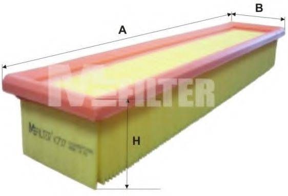 Фільтр повітряний RENAULT (вир-во M-filter) MFILTER K737 на RENAULT KANGOO Rapid (FC0/1_)