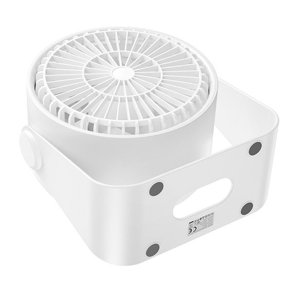 Настільний вентилятор Hoco HX66 desktop circulating fan 3000 mAh White | Зображення 6