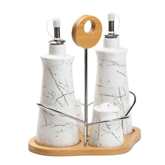Набор для специй 4 предмета на бамбуковой подставке HP1219 | Зображення 4