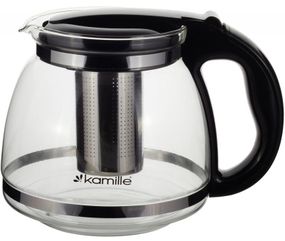 Чайник скляний заварювальний Kamille 2000мл зі знімним ситечком (0780xl)