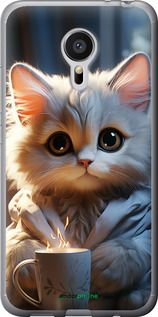 Чохол на Meizu MX5 Білий кіт "5646t-105-2448"