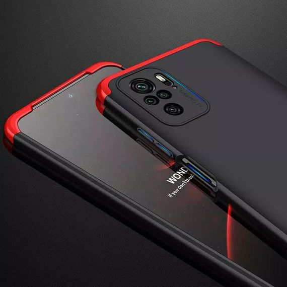 Чохол GKK 360 градусів для Xiaomi Redmi Note 10 4G / 10S / Poco M5s колір Синій | Зображення 2
