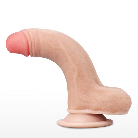 Фалоімітатор - Sliding-Skin Dual Layer Dong 7" Flesh Sex Aura | Зображення 5