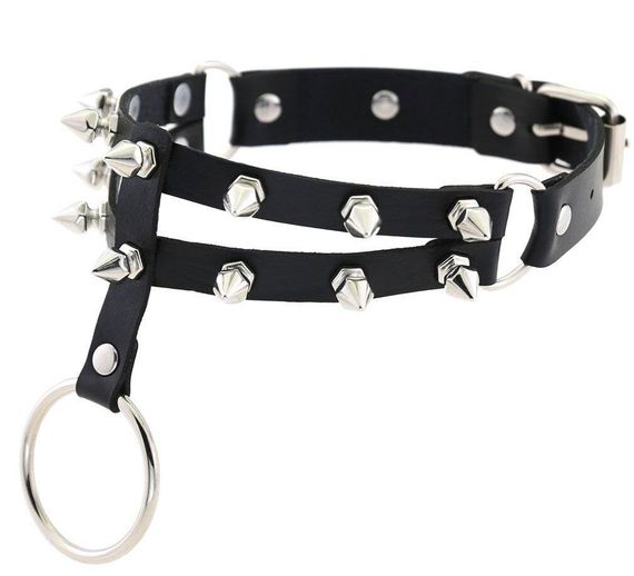 Чокер-нашийник SKN-AS22 GREY Sex Aura | Зображення 1