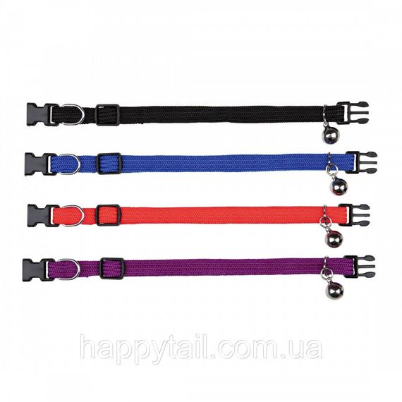 Нашийник для котів Trixie (Тріксі) Elastic — нейлоновий, повністю еластичний, з дзвіночком | Зображення 1