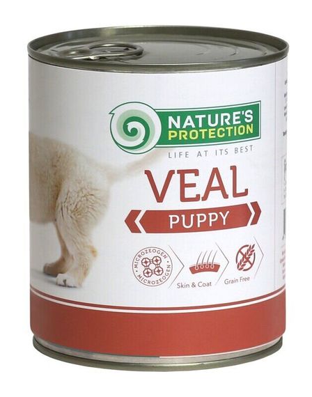 Корм Nature's Protection Puppy Veal вологий з телятиною для щенят 400 гр