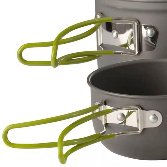 Туристичний набір посуду для пікніка (каструля, чаша + столові прилади), GL C31 / Похідний посуд для кемпінгу | Зображення 4