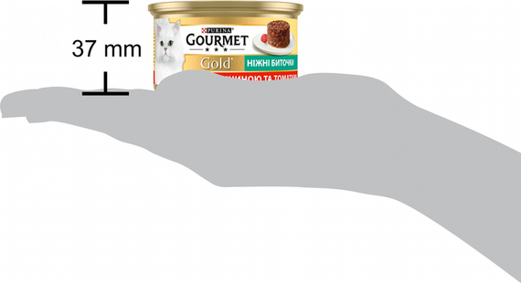 Вологий корм Purina GOURMET GOLD для дорослих котів, яловичина з томатами 85г | Зображення 3