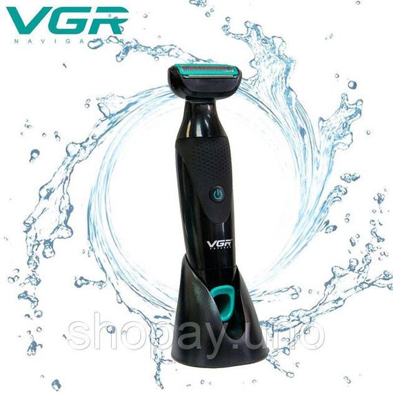 Акумуляторна електробритва для стрижки VGR V-601 від USB бритва електрична з професійною насадками | Зображення 7