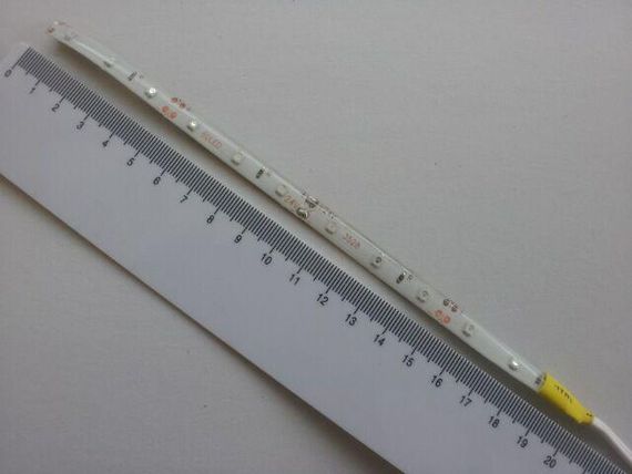Стрічка світлодіодна 24V 20 см (35 х 28) жовта
