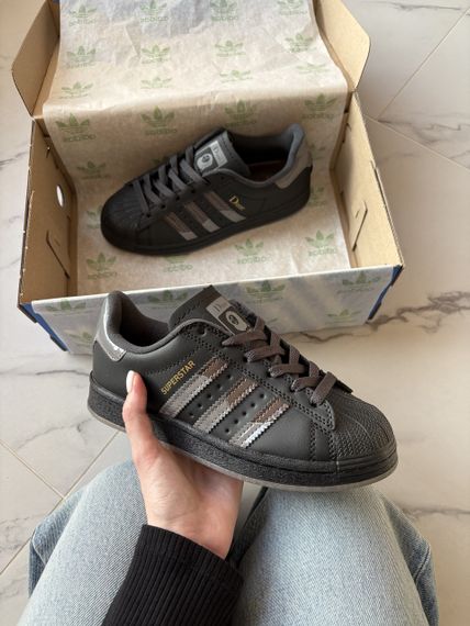 Кросівки  Superstar x Dime Black (якість) 1039 38