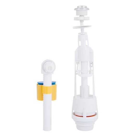 Lidz LT05 Комплект арматура з клапаном бічного подавання 1/2, хром кнопка | Зображення 3