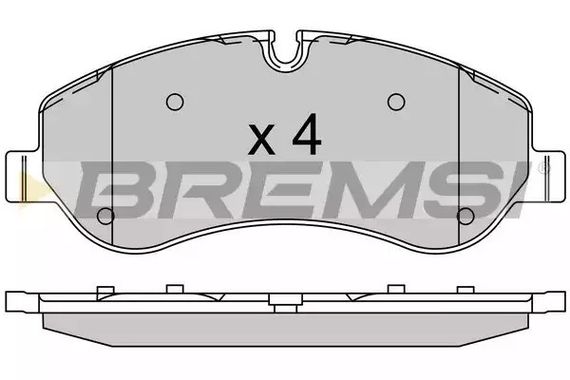 Колодки передні гальмівні Transit (V348) 12- (RWD), Bremsi (BP3525) | Зображення 2