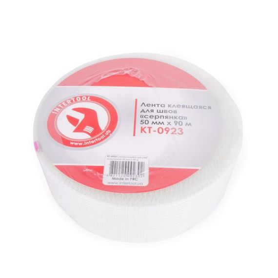 Стрічка клейка для швів "серп'янка" 50 мм*90 м INTERTOOL KT-09231 | Зображення 1
