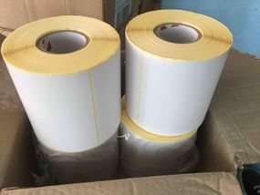 Самоклеючі етикетки для принтера 📦 Рулон 500 шт 🖨️ Якісні наклейки ➡️ Опт/Роздріб 💯