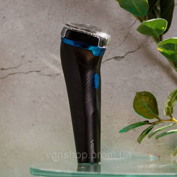 Электробритва для мужчин роторная для влажного и сухого бритья c дисплеем  VGR V-314 | Зображення 6