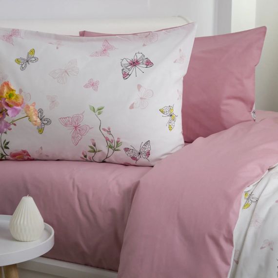 Постільна білизна євро ТЕП Pink Butterflies 2-00880_35788 215х200 см | Зображення 3