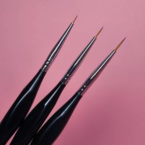 Набір пензликів Starlet Professional для розпису, вензелів і френча (3шт)