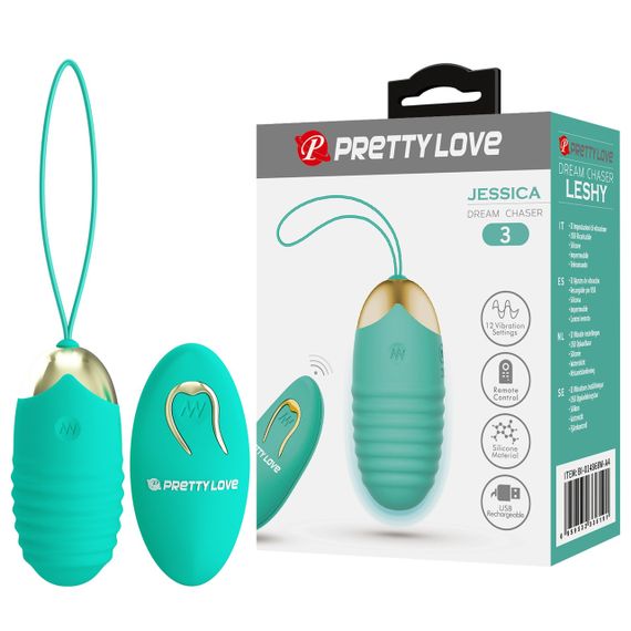Виброяйцо серии Pretty Love - Jessica Dream chaser 3 Green, BI-014362W-3A4 sexstyle