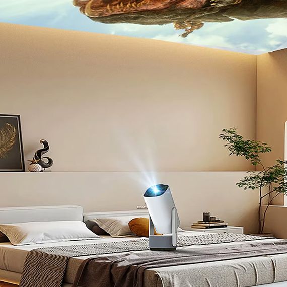 Проектор 4k Android K2 with battery 5200 mAh White | Зображення 3