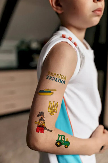 Тату тимчасове в наборі Український конструктор Tattooshka LB-144 Різнокольоровий shop (4825800010198) | Зображення 1