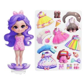 Дитячий набір для творчості "Магнітний гардероб" 8886-1 одяг та аксесуари