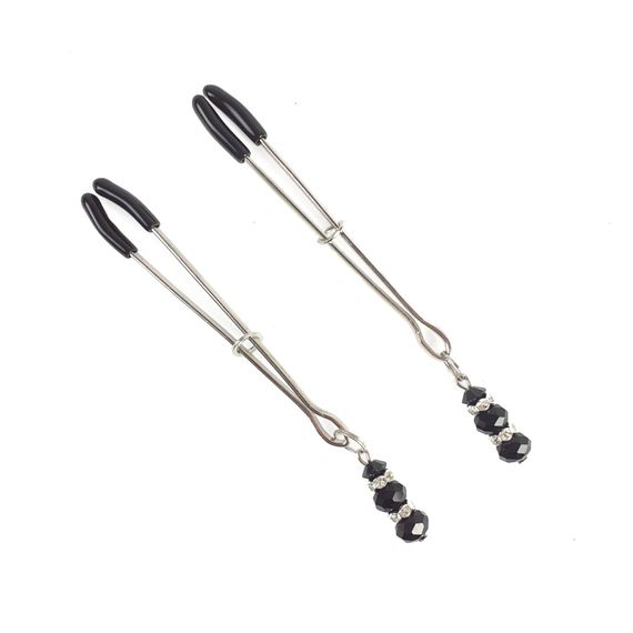 Затискачі для сосків Art of Sex Nipple Clamps Lovely Чорні One Size | Зображення 1