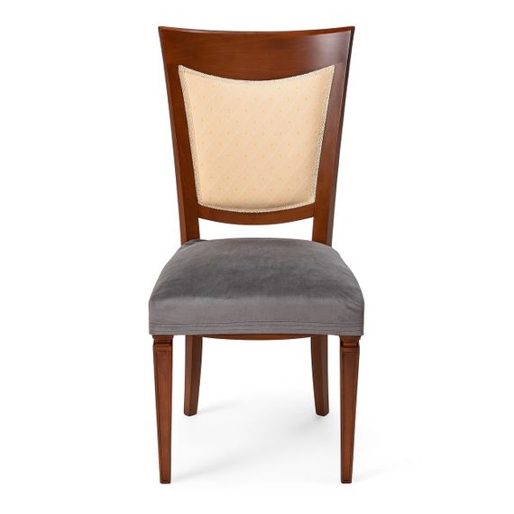 Чехлы на сиденье стула велюровые 2 шт темно серый Love You