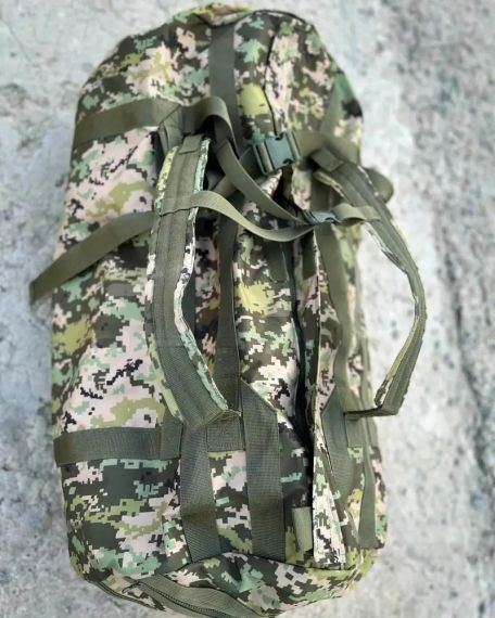 Военная сумка-рюкзак пиксель, 110 л | Зображення 6