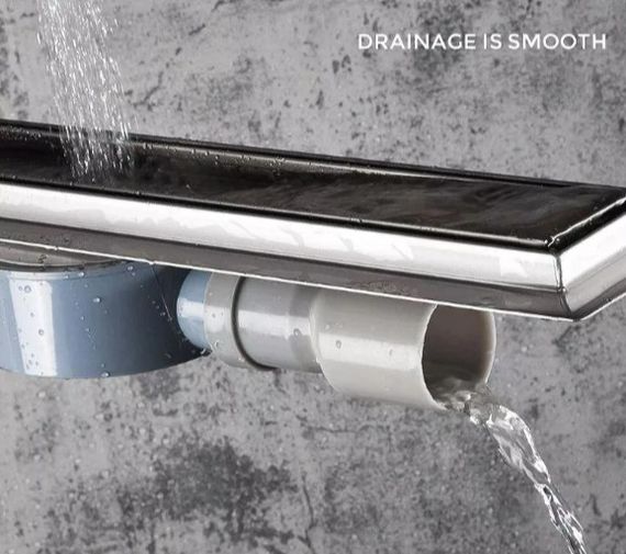 Душовий трап під плитку Gappo 70х500 мм, нержавіюча сталь G85007-4 | Зображення 1