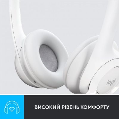 Навушники Logitech H390 USB White (981-001286) (981-001286) | Зображення 6