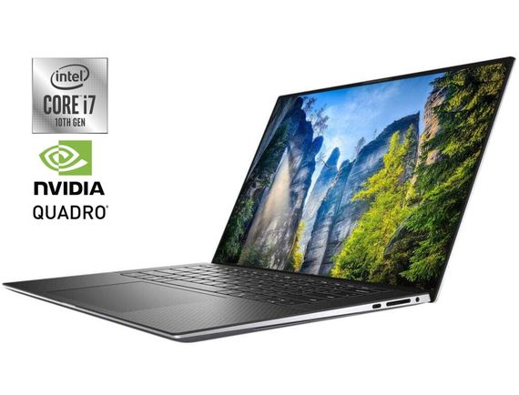 Мобільна робоча станція Dell Precision 5550 / 15.6" (1920x1200) IPS / Intel Core i7-10750H (6 (12) ядер по 2.6 - 5.0 GHz) / 16 GB DDR4 / 512 GB SSD / nVidia Quadro T2000 Max-Q, 4 GB GDDR5, 128-bit / WebCam б/в