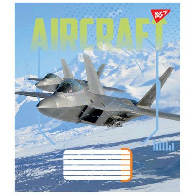 Тетрадь Yes Aircraft 48 листов клетка (767102) | Зображення 5