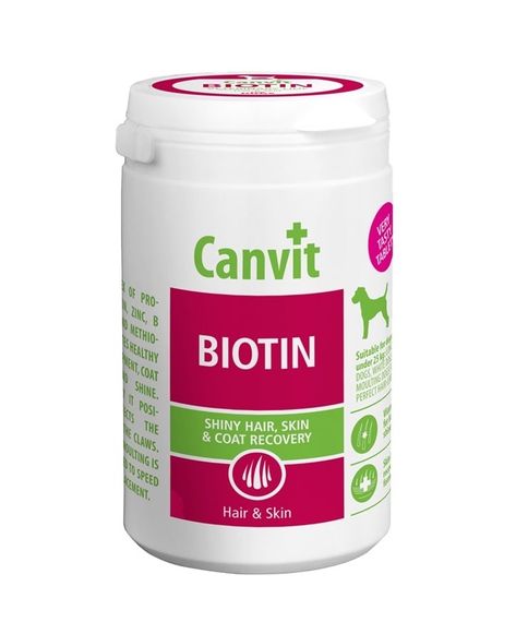 Canvit Biotin For Dogs вітаміни для здоров'я шкіри та вовни собак різного віку, 230 гр