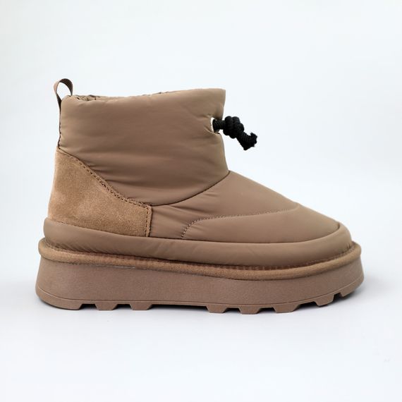 Угги жіночі вологостійкий балон хутро 590200 Коричневі 36 37 38 39 40 41