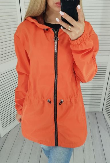 вітровка жіноча помаранчева А101 | Зображення 1