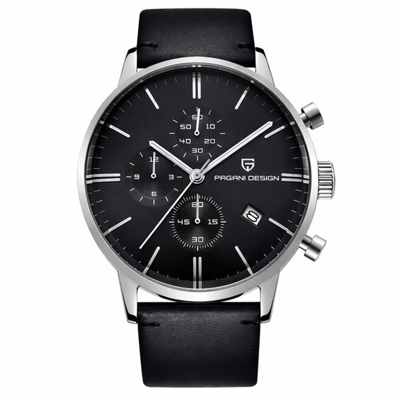 Чоловічий годинник Pagani Design PD-2720 Silver-Black-Black