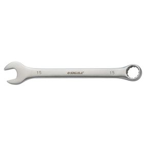 Ключ ріжково-накидний Sigma 15 мм CrV satine з підвісом (6021601)