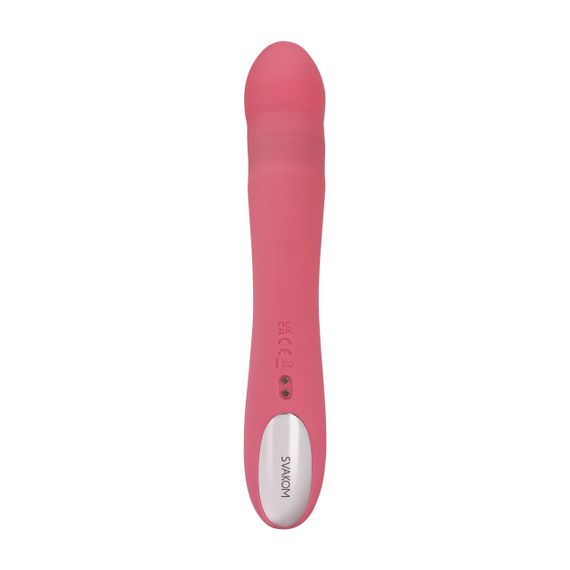 Вібратор-кролик Svakom Avery Strawberry Pink зі стовбуром, що рухається, рух вперед-назад Sex Aura | Зображення 1
