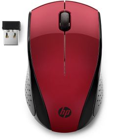 Мишка бездротова HP 220, 3 кн., 1600 dpi, чорно-червона