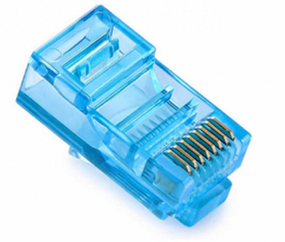 Коннектор Ritar RJ-45 8P8C UTP Cat-5 (100 шт / уп.) Blue в тубе